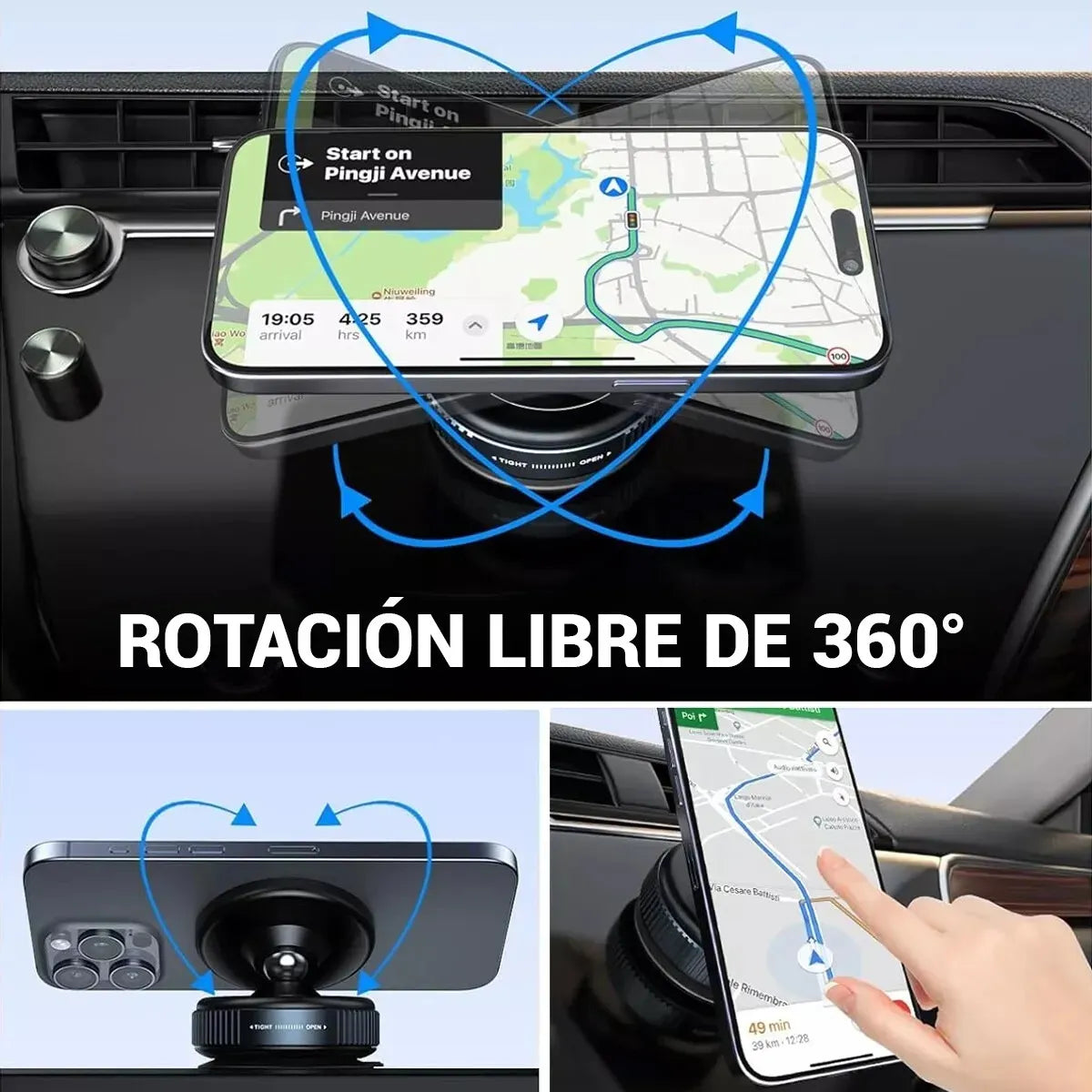 AXIS - Soporte para Celular con Ventosa y Magnético Ultra Reforzado