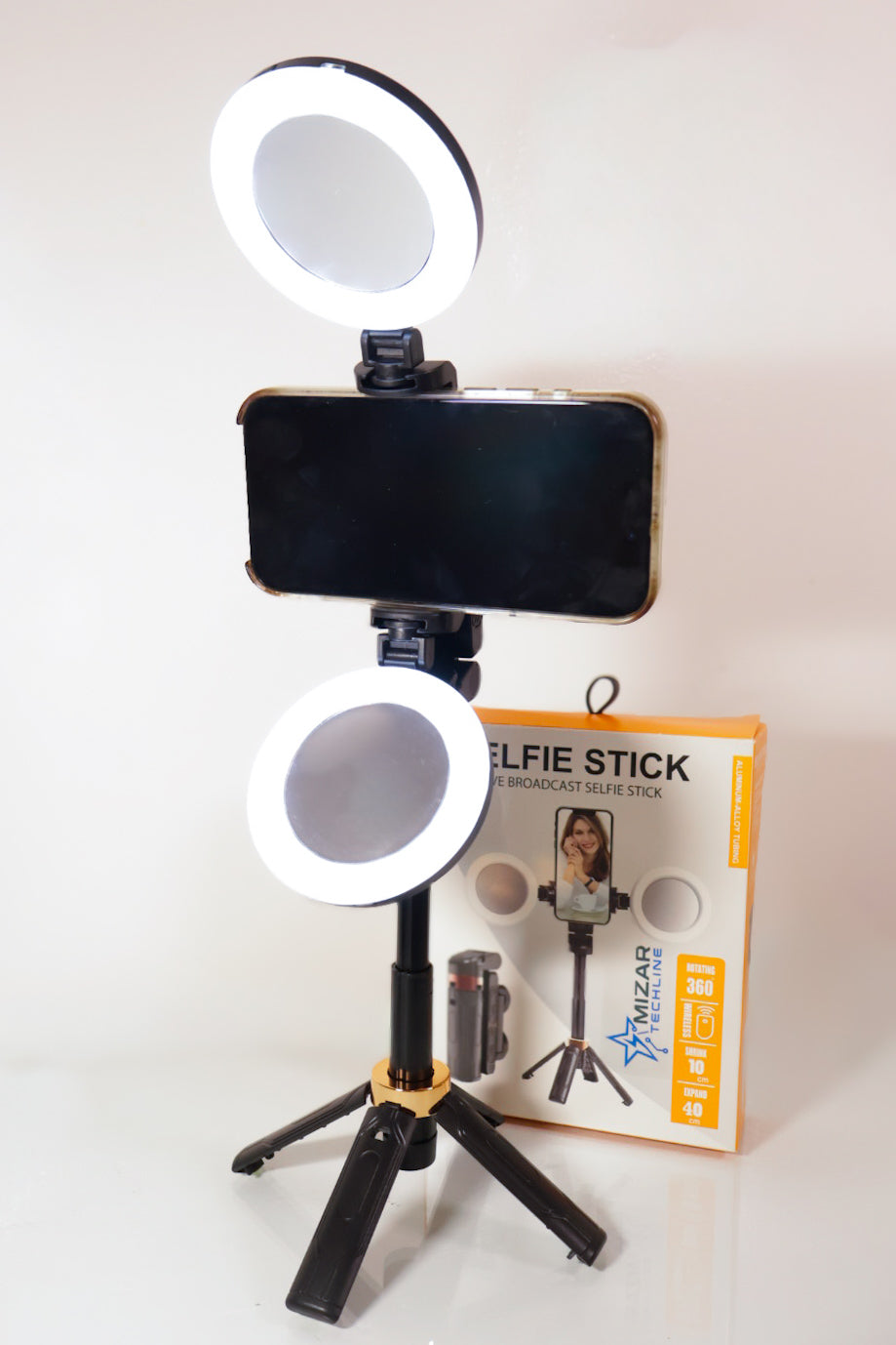 Miz-Stick - Selfie Stick Bluetooth Extensible con Trípode