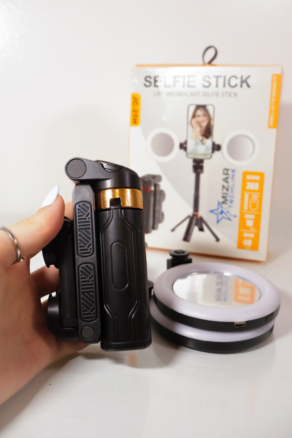 Miz-Stick - Selfie Stick Bluetooth Extensible con Trípode