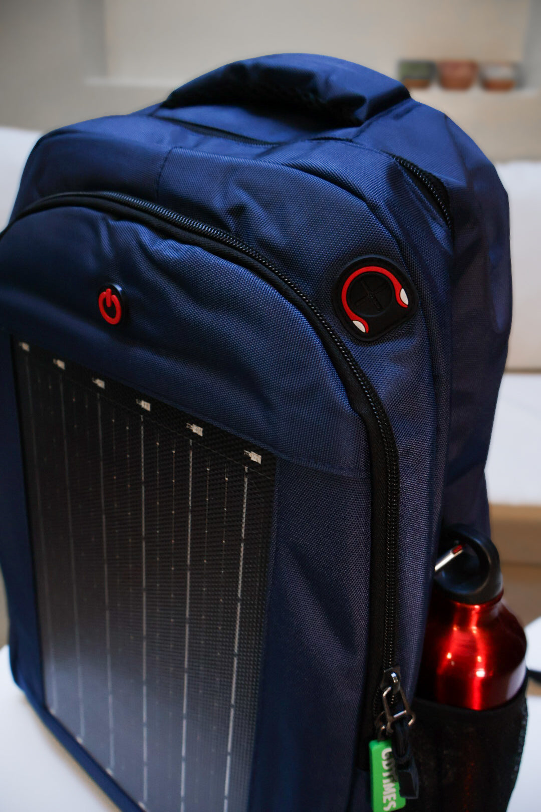 Mizar Helios - Mochila Solar con Panel USB y Luces LED