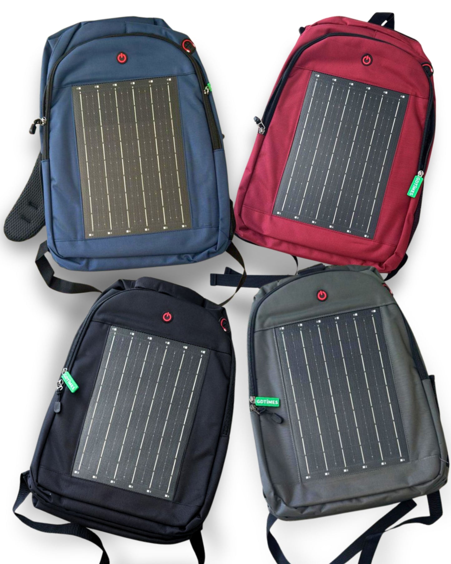 Mizar Helios - Mochila Solar con Panel USB y Luces LED